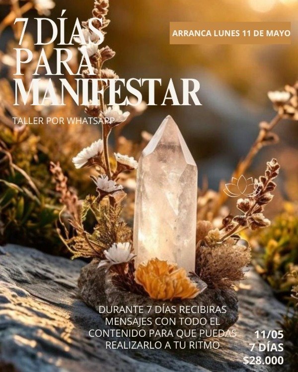 Producto - Taller: 7 días para Manifestar