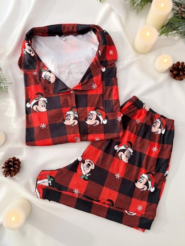 Producto - Camisero Corto Mickey Navidad