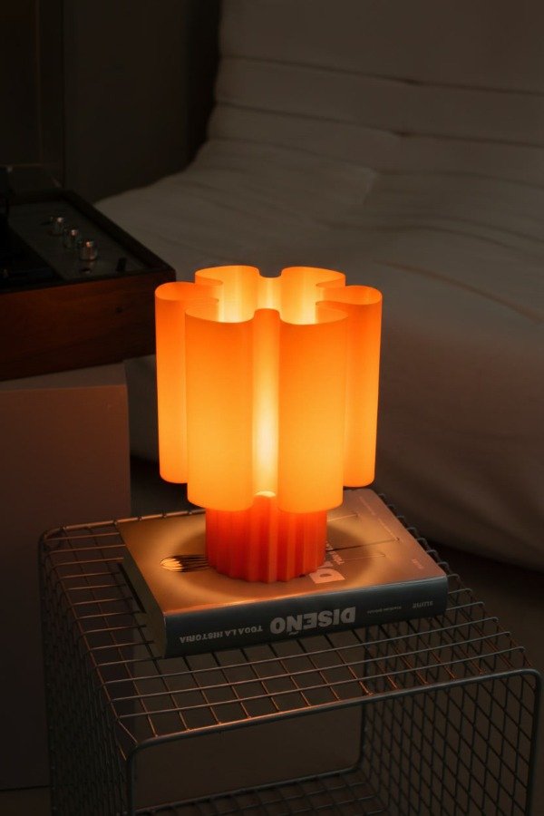 Producto - Lampara Flower Naranja - 1
