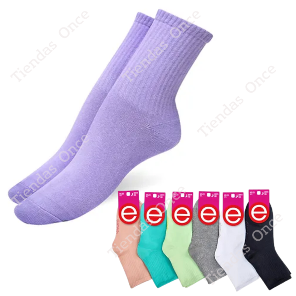 Producto - Medias tenis de dama algodon ELEMENTO - Por docena