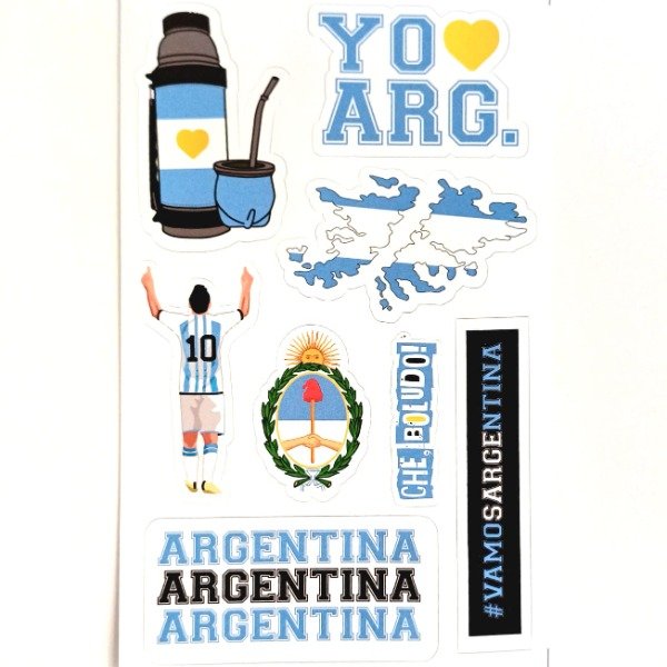 Producto - Plancha de Stickers Argentina 2