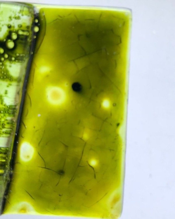 Producto - Vidrio esmaltado verde trebol