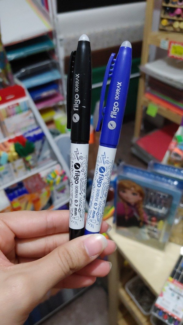Producto - Boligrafo Borrable Filgo Borrax Azul/Negro