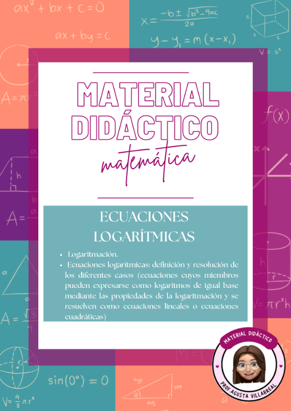 Producto - ECUACIONES LOGARÍTMICAS