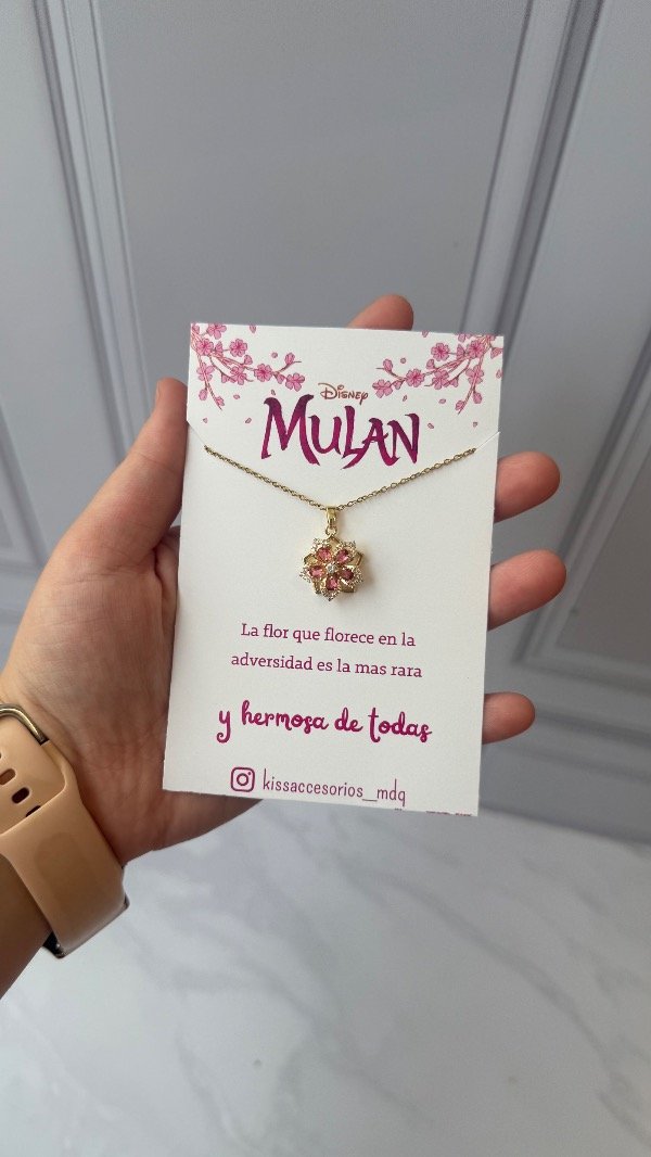 Producto - Collar Mulan - Flor giratoria - 1 U