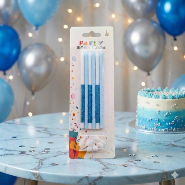 Producto - Vela Combinada Celeste x 6