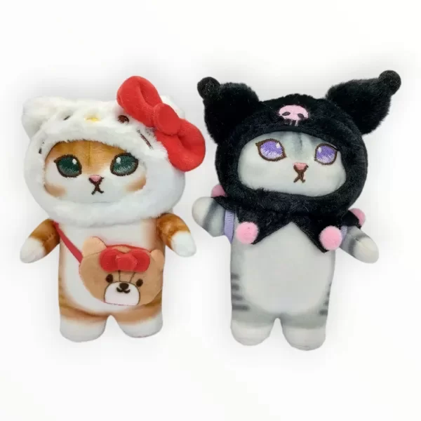 Producto - Llavero Peluche Gatito Kawaii - Estilo Kuromi - Sanrio