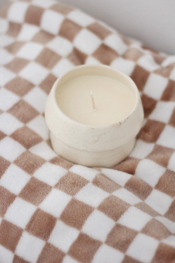 Producto - Vela Tótem - natural jaspeado - - 1