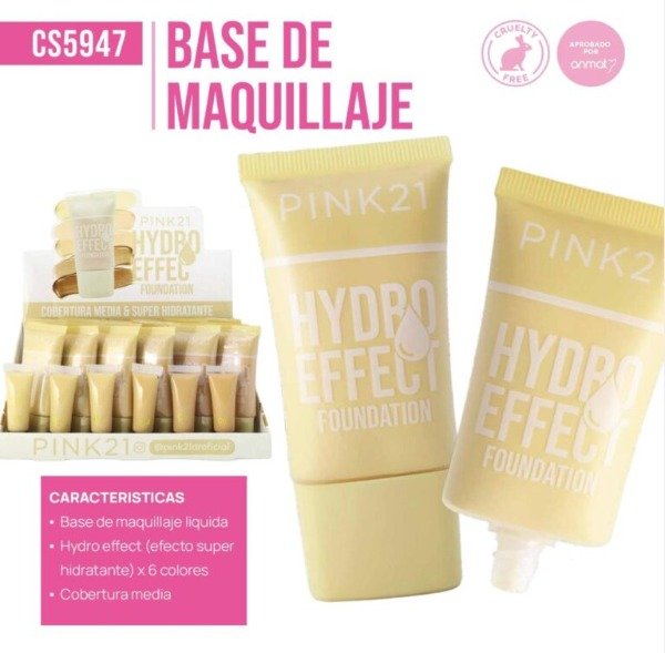 Producto - BASE LÍQUIDA HIDRO EFFECT - PINK 21