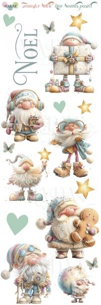 Producto - TRANSFER STICK NAVIDAD SANTAS PASTEL