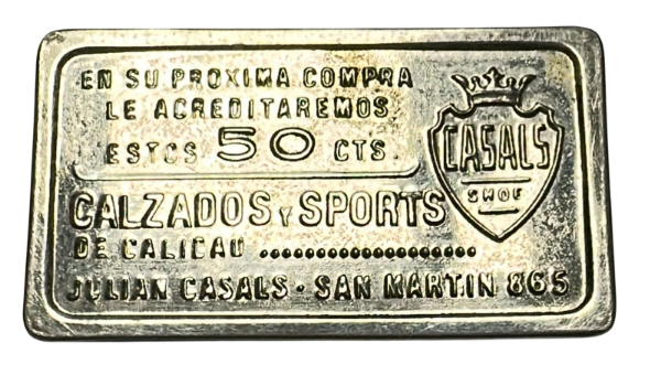 Producto - Ficha 50 Centavos Calzados Casal - Rosario