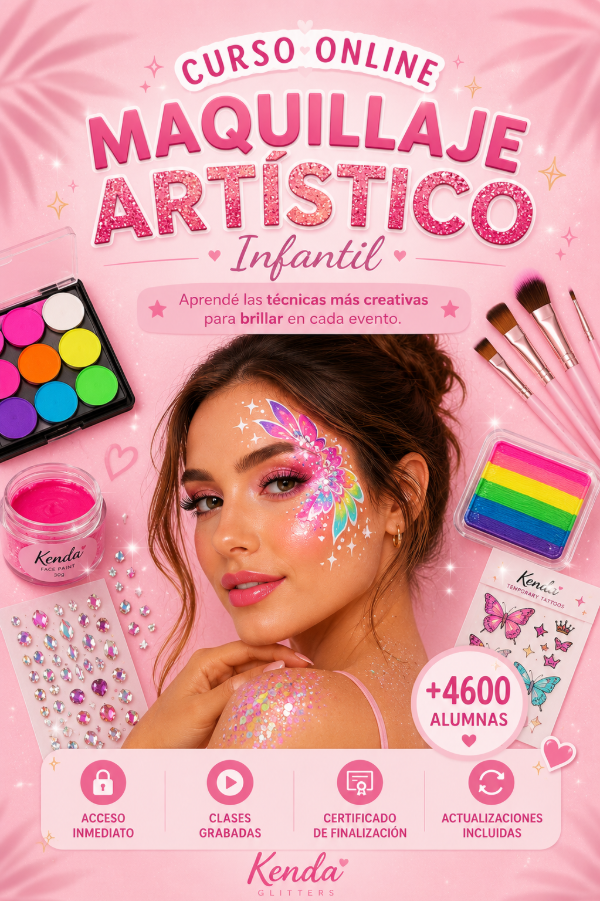 Producto - CURSO ONLINE MAQUILLAJE INFANTIL BASICO
