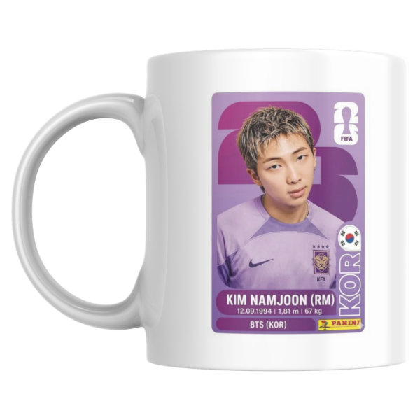 Producto - Taza - Figurita mundial 2026 Kim namjoon (BTS) - 0