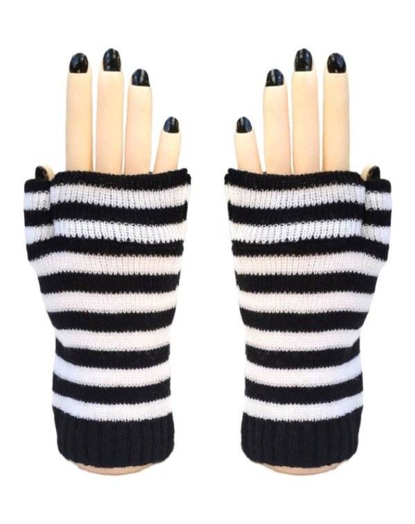 Producto - Manguitas Cortas Blanco y Negro