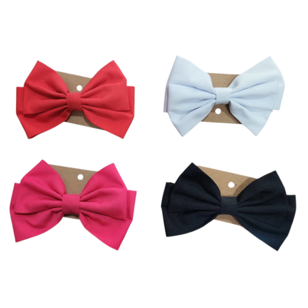 Producto - Moño doble color liso