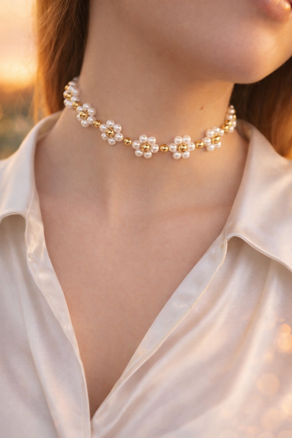 Producto - Gargantilla de Flores Atenea