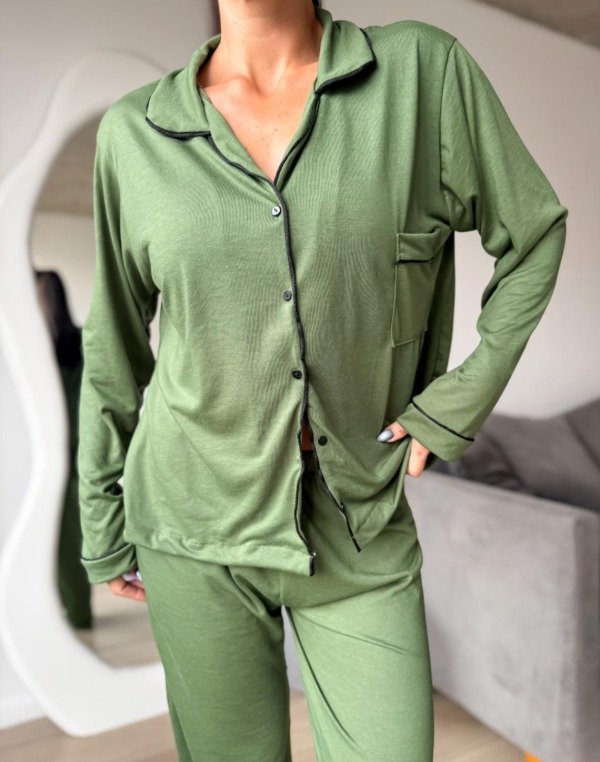 Producto - Pijama Invierno Militar/Black - 1