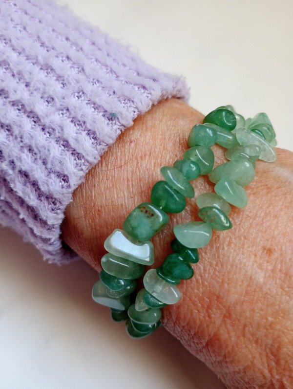 Producto - Pulsera Cuarzo verde y acero quirúrgico