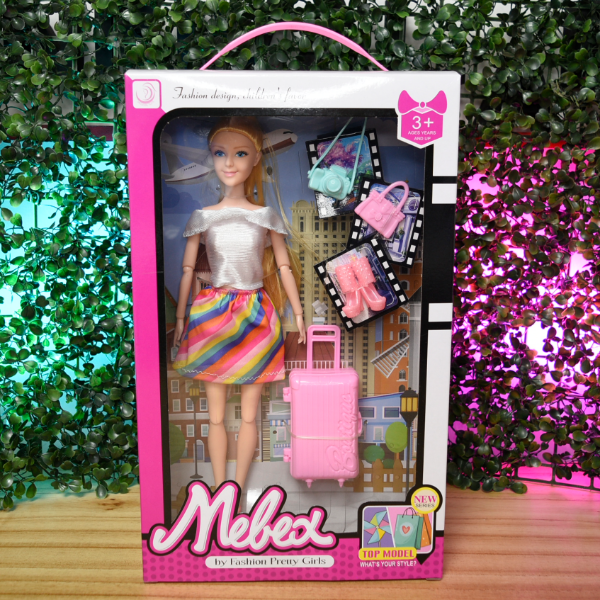 Producto - MUñECA CON VALIJA Y ACCESORIOS EN CAJA JY-25-231