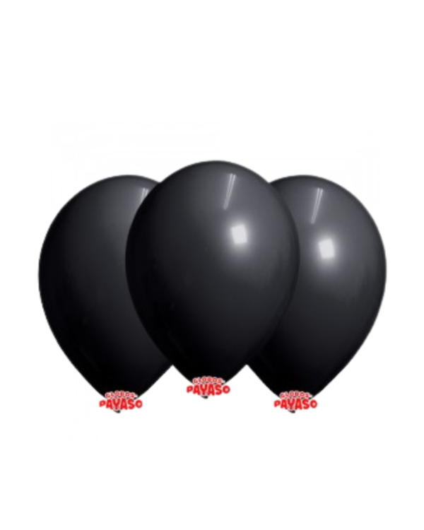 Producto - Globby 12" Liso Decorador Negro x25 Unidades