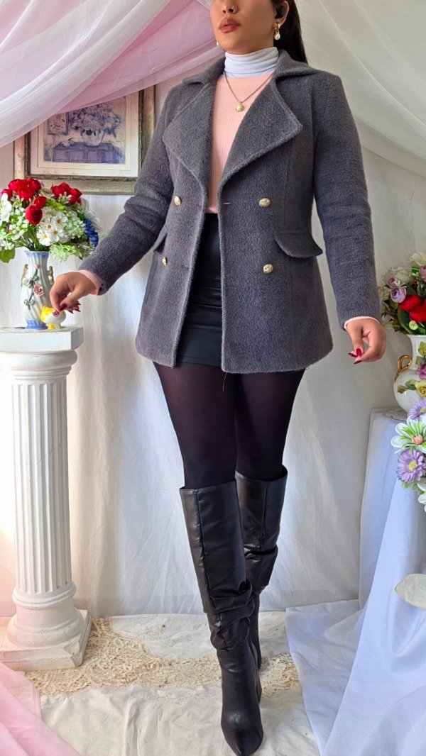 Producto - Tapado/Blazer Dana Gris! IMPORTADO NUEVO - 1