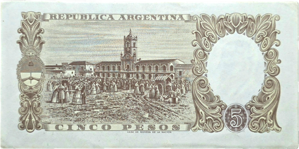 Producto - 5 Pesos Moneda Nacional (Fabregas - Mendez Delfino) Bott.1923 VF+ - 1