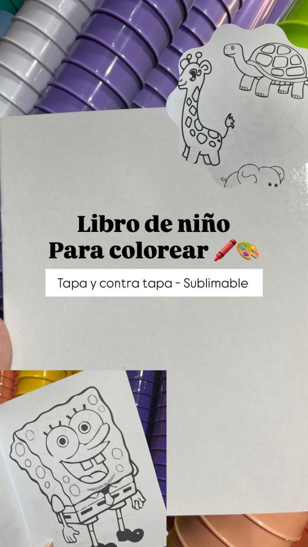 Producto - LIBRITO INFANTIL PARA COLOREAR A5