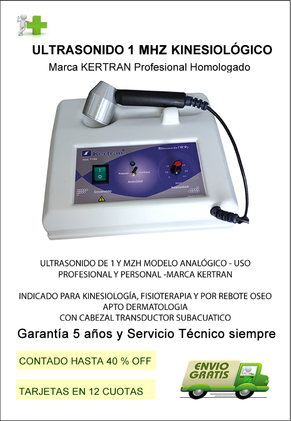 Producto - Ultrasonido Profesional Kinesiológico de 1 mhz - marca KERTRAN