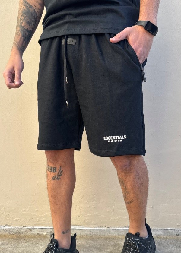 Producto - Bermuda Essentials Fear Of God Negra - 0