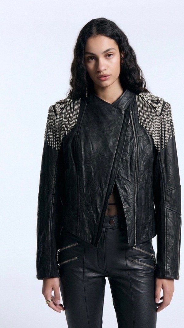 Producto - Campera de cuero ovino Ginebra T2