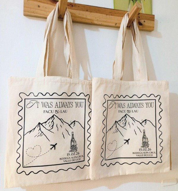 Producto - 30 bolsas de lienzo de algodón 36x40 cm , personalizadas a un color