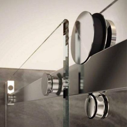 Producto - Mampara 4 hojas .Tipo Granero vidrios De Seguridad Templado 8mm - 2