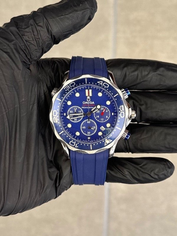 Producto - OMEGA SEAMASTER SILICONA AZUL (calidad AA+)