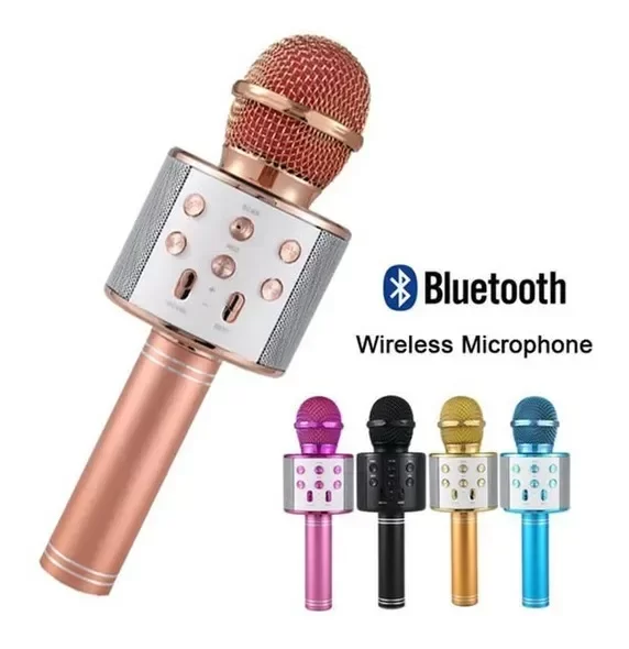 Producto - Microfono Bluetooth para karaoke con parlante integrado