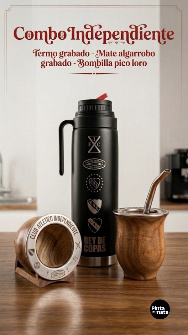 Producto - Combo Mate y Termo INDEPENDIENTE + bombilla - 0