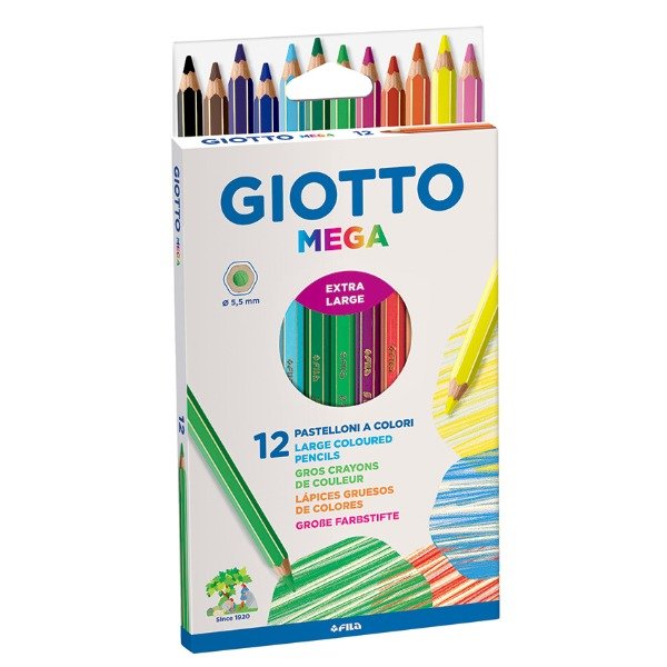 Producto - LAPICES DE COLORES GIOTTO MEGA X 12