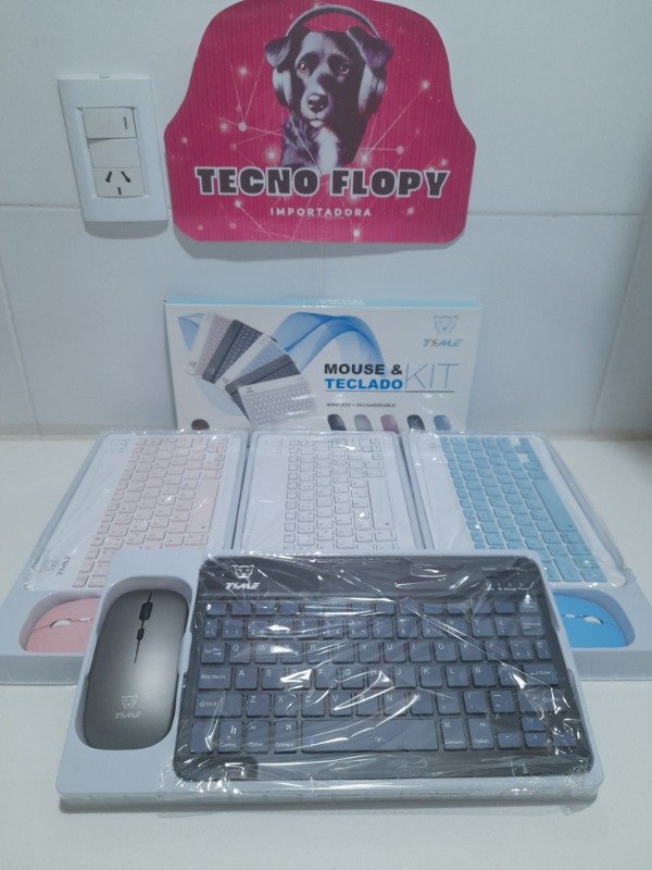 Producto - Teclado mouse inalambrico kit colores