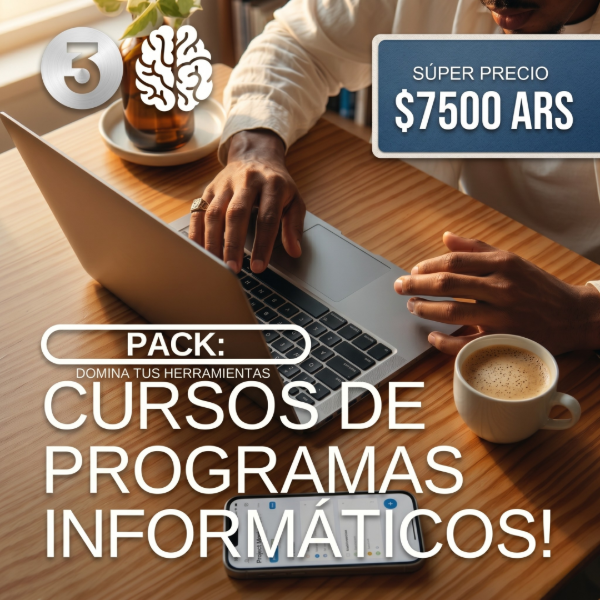 Producto - N3: Pack de 12+ cursos de programas informáticos (30GB+)