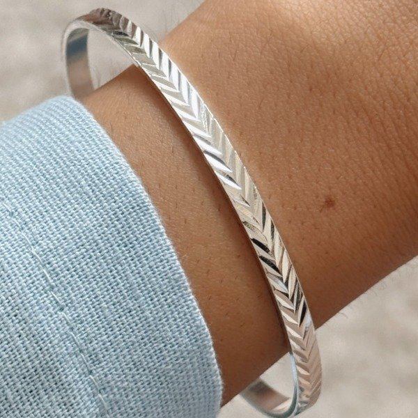 Producto - Pulsera Esclava Laminada Plata 925 8