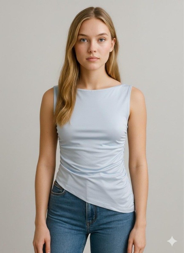 Producto - Musculosa Asimétrica Pinzas Tiffany