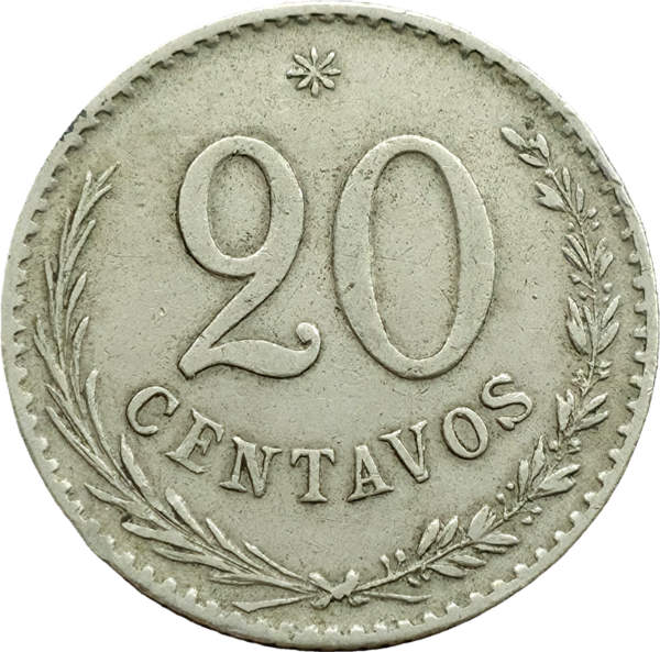 Producto - Paraguay 20 Centavos 1903 (750.000) Km#8 VF+ - 1