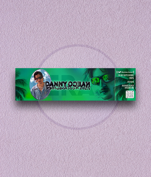 Producto - ENTRADA HOLOGRÁFICA - DANNY OCEAN