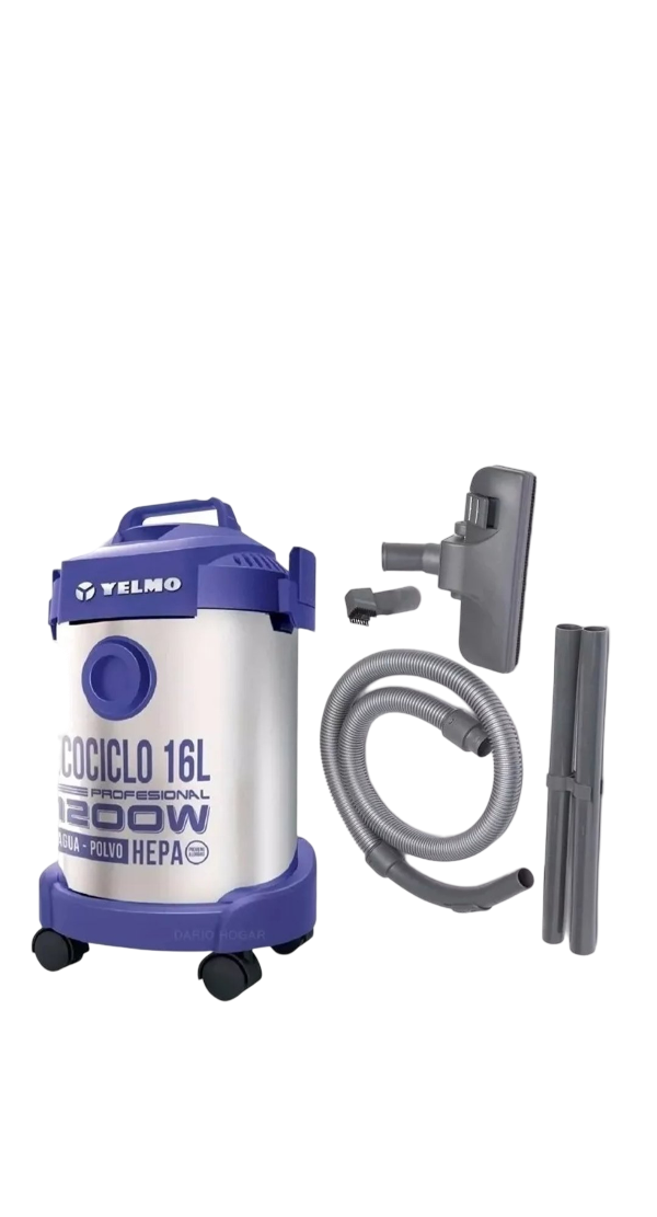 Producto - Aspiradora De tacho Yelmo Polvo y agua Ecociclo 16L - 2