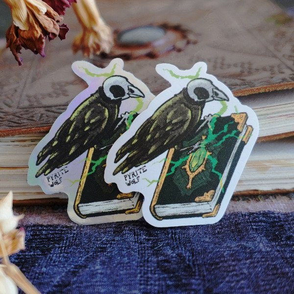 Producto - Sticker Cuervo Nigromante