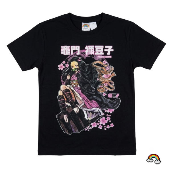 Remera manga corta infantil Nezuko