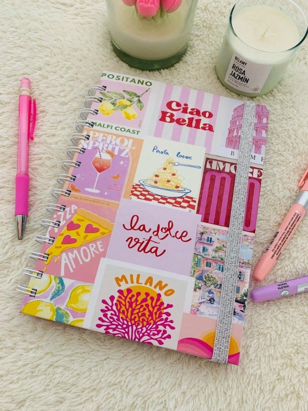 Producto - Cuaderno A5 Anillado Italia
