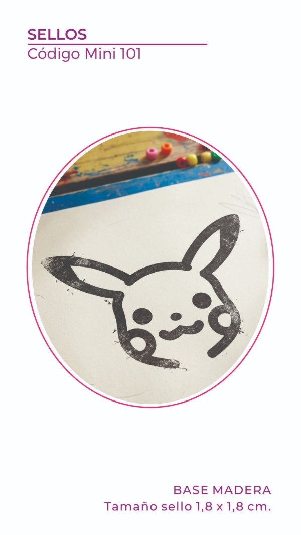 Producto - Mini Sello 101 - Pikachu