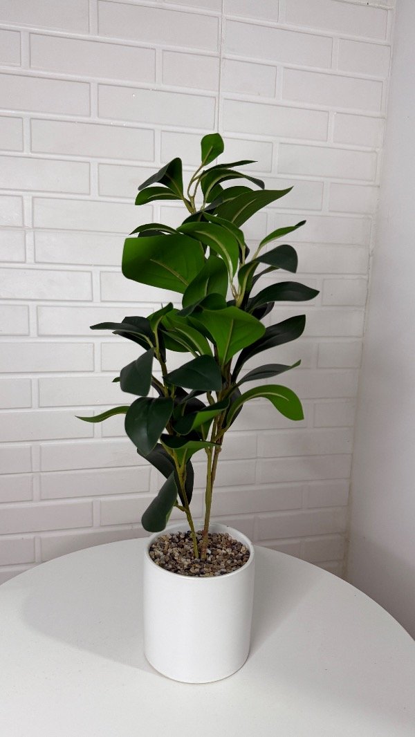 Producto - Planta artificial maceta de cerámica white