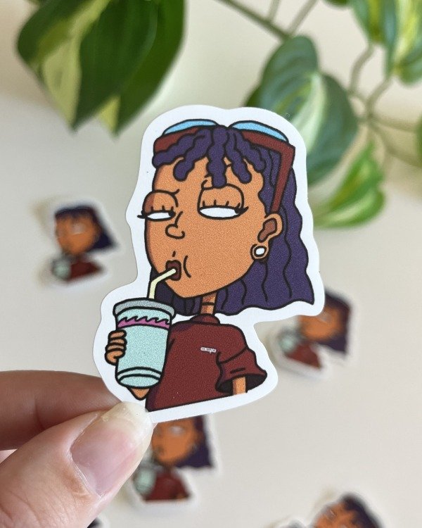 Producto - Sticker Blanco UV - Regina Rocket