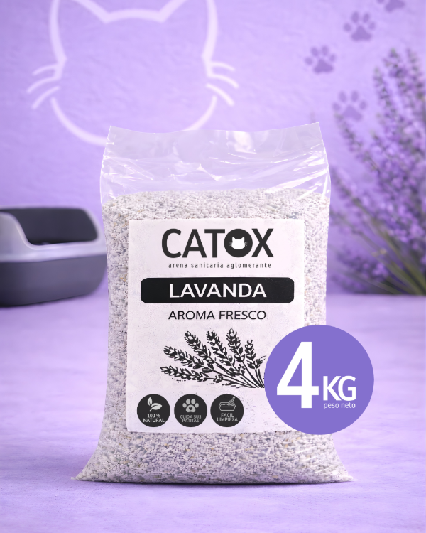 Producto - Arena sanitaria aglomerante aroma fresco a Lavanda x 4KG